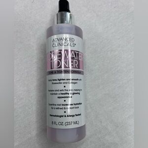 NEW Advanced Clinicals Rosewater Toner 8fl.OZ Tone & Tighten Collagen fine mist